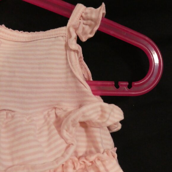 CARTER'S | 6 months | Pink Ruffle Baby Dress with Floral Applique - Picture 12 of 15